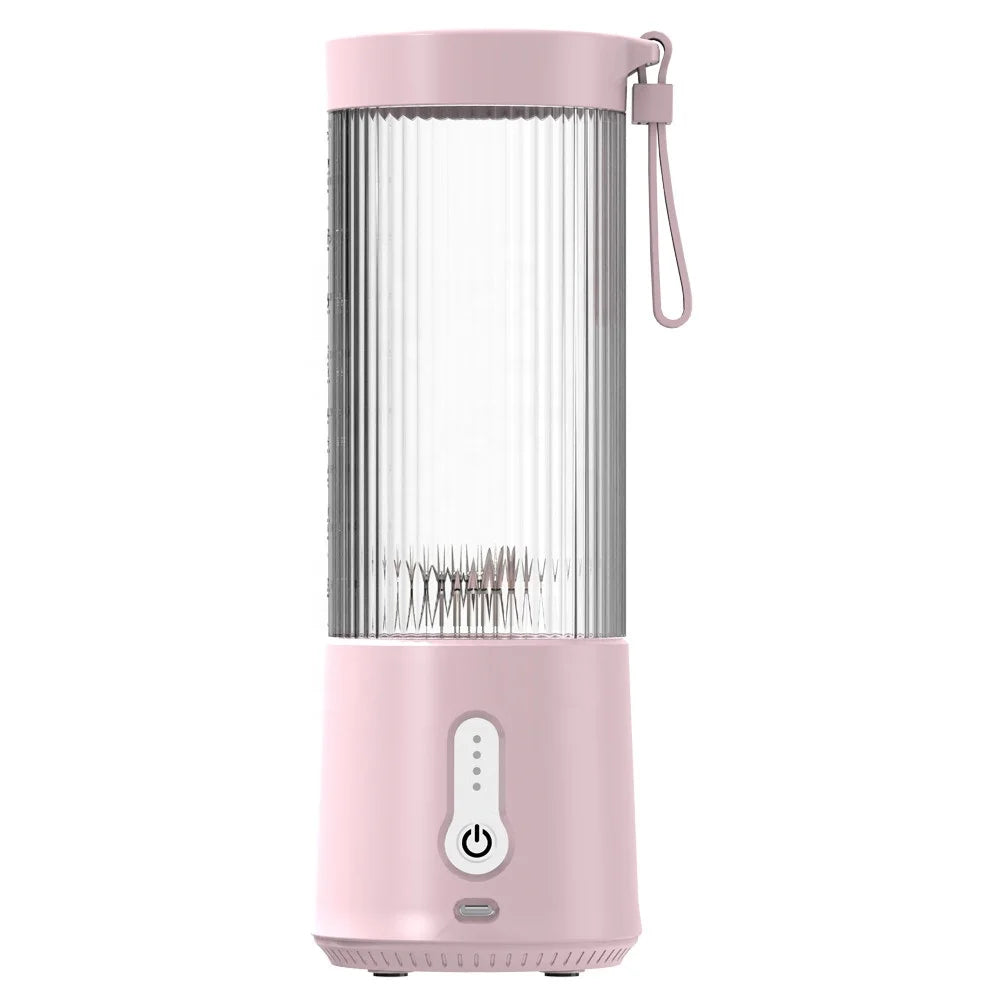 Portable Blender USB Rechargeable Self Cleaning Juicer Ice Blending Hand Household Car Hotel