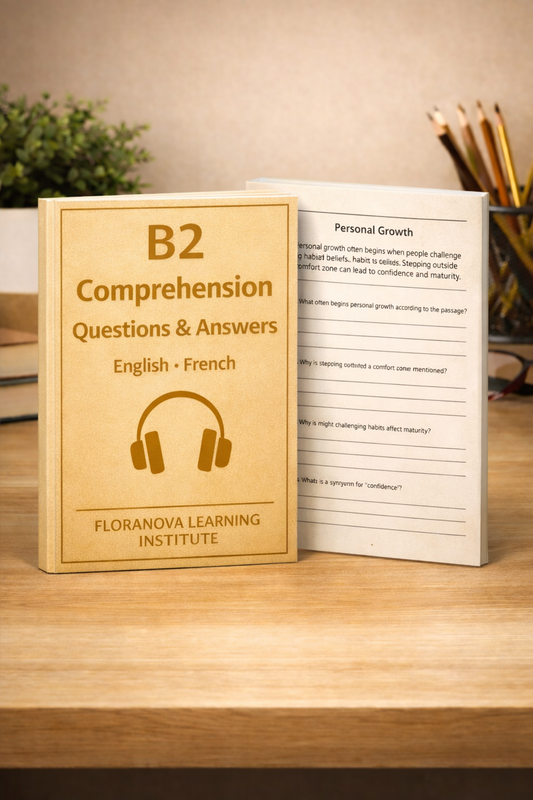 B2 Reading Comprehension Book + Answer Key (EN–FR) | PDF