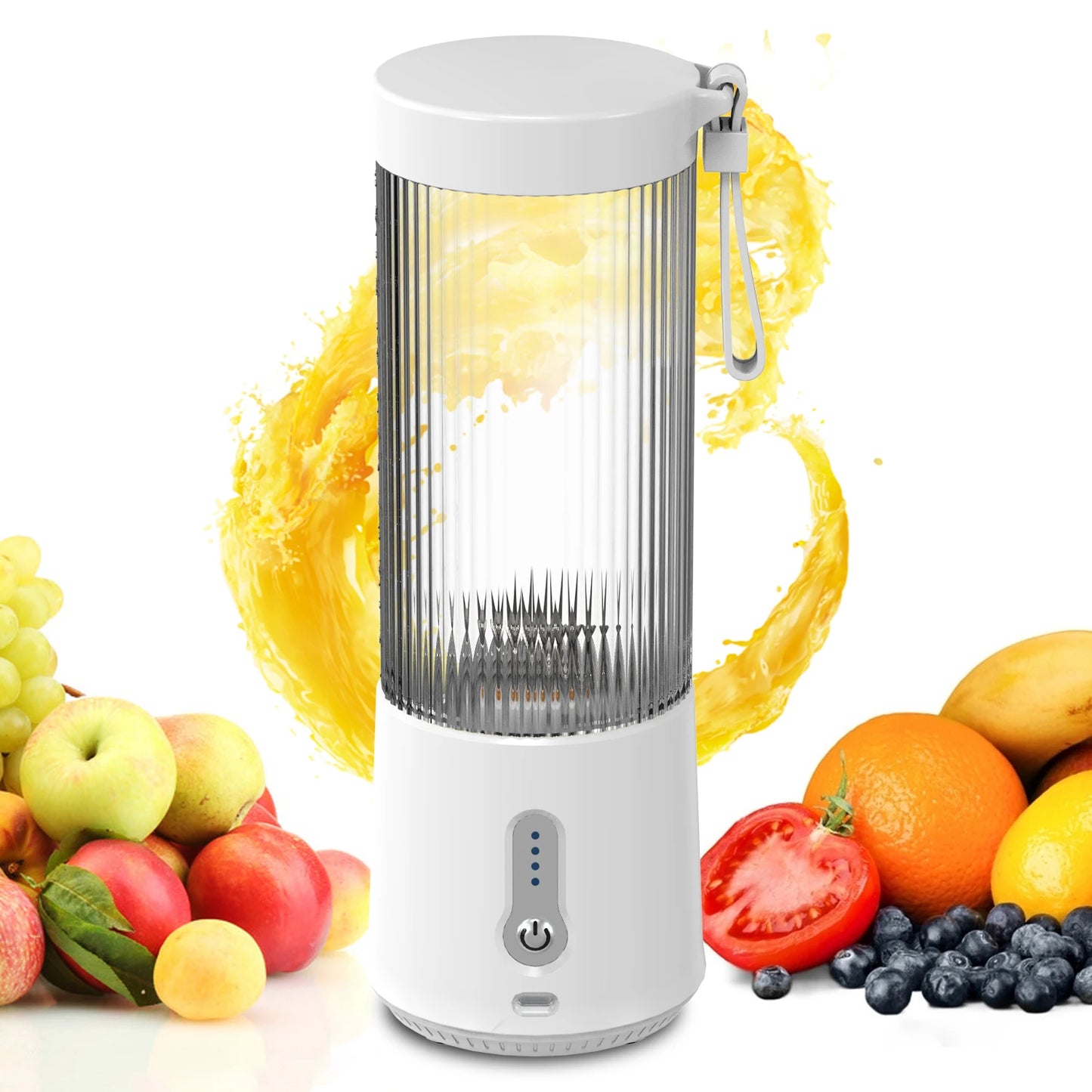 Portable Blender USB Rechargeable Self Cleaning Juicer Ice Blending Hand Household Car Hotel