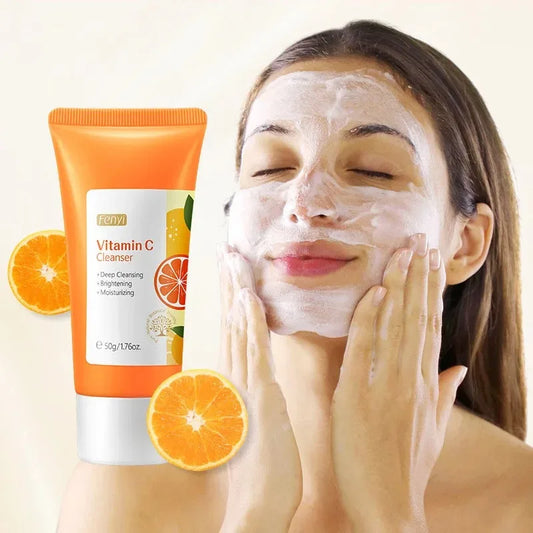 Vitamin C  Cleanser Skin Deep Cleansing Moisturizing. Removal skincare Face