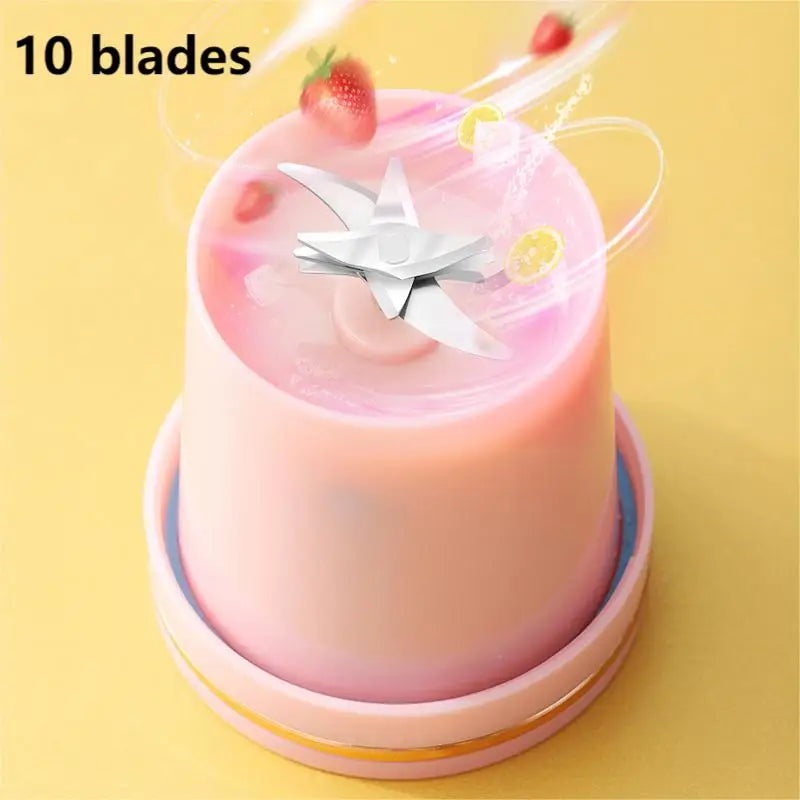 Portable Milkshake and Smoothie Blender 10 Blades Powerful Juice