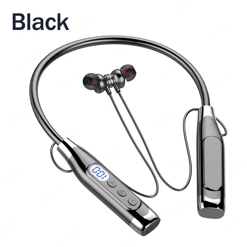Wireless Headphones Neckband Bluetooth Earphone With Microphone