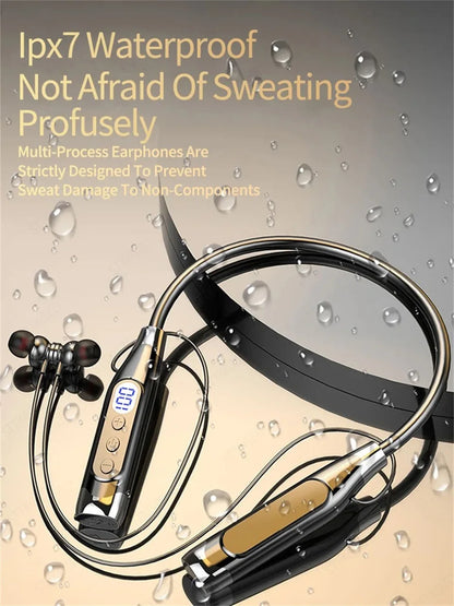 Wireless Headphones Neckband Bluetooth Earphone With Microphone