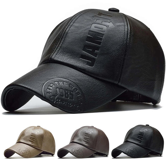 Unisex Leather Baseball Caps