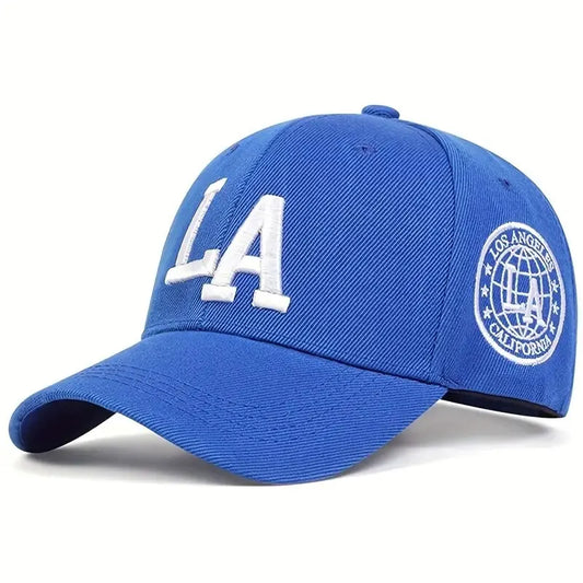 Unisex LA Letter Embroidery Snapback Caps