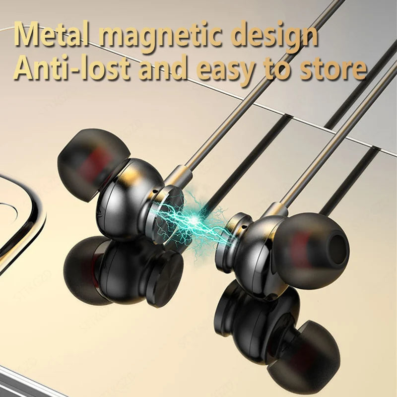 Wireless Headphones Neckband Bluetooth Earphone With Microphone