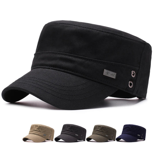 Top Hat Men'S Simple Cotton Peaked Hat Fashion